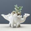 Stegosauro Dinosauro 3D Vaso da Fiori in Ceramica Fioriera per Succulente Contenitore Piccoli Vasi per Bonsai Decorazioni da Giardino per Desktop