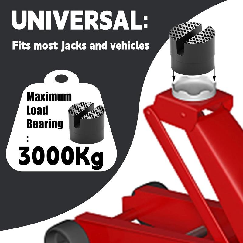Universal Jack Rubber Support Pad Lifting Rubber Pads Durable Wear Resistant Car Slotted Rail Floor Socket Adapter