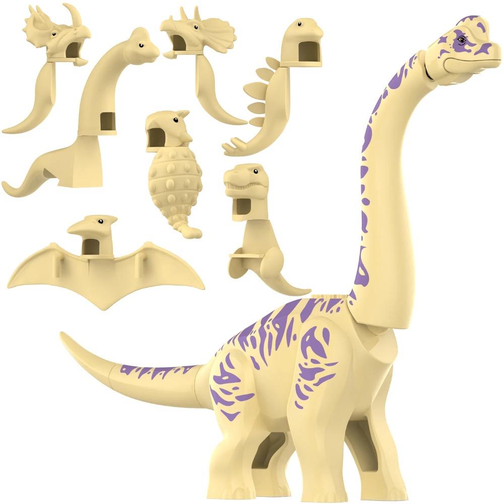 2025 Neu Jurassic Dinosaurier Titanosaurus Tiere DIY Blöcke Brachiosaurus Bausteine Steine Kind Dino Spielzeug Für Kinder