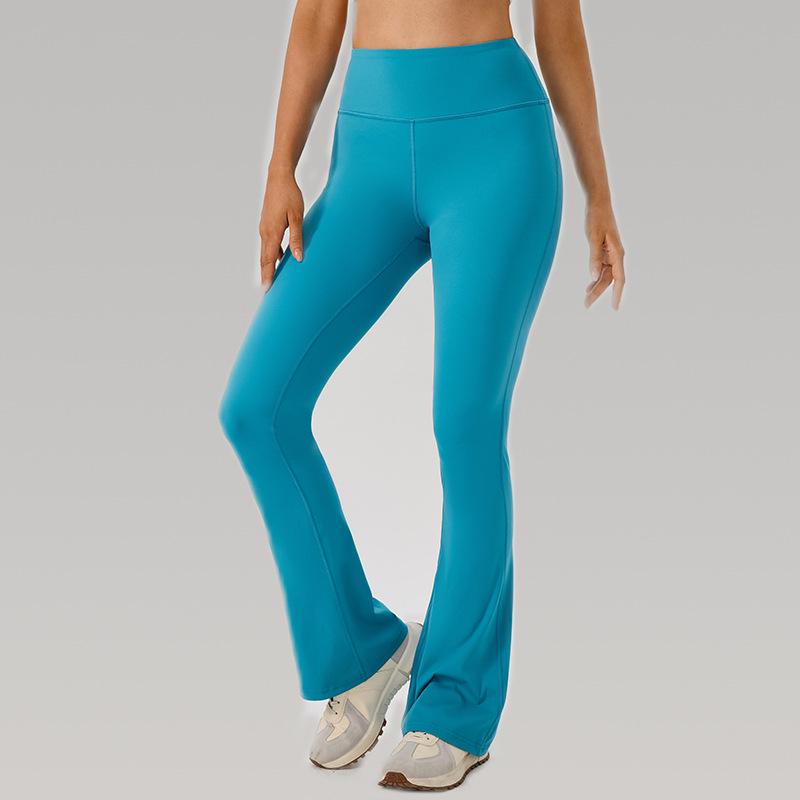 Women's High Waist Slimming Flare Yoga Pants - Butt Lifting Cropped Fitness & Running Trousers
