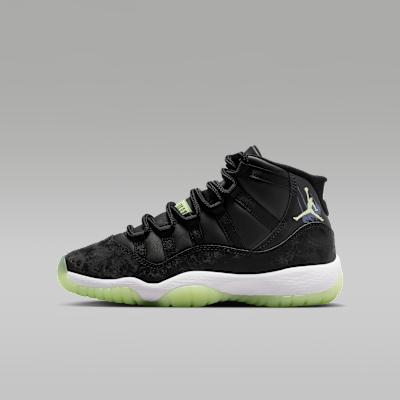 Jordan 11 Retro Black Barely Volt (GS) 38.5