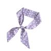 Purple long silk scarf, new polka dot scarf, headscarf tied hair band, bag tied streamer, decorative small scarf, belt.