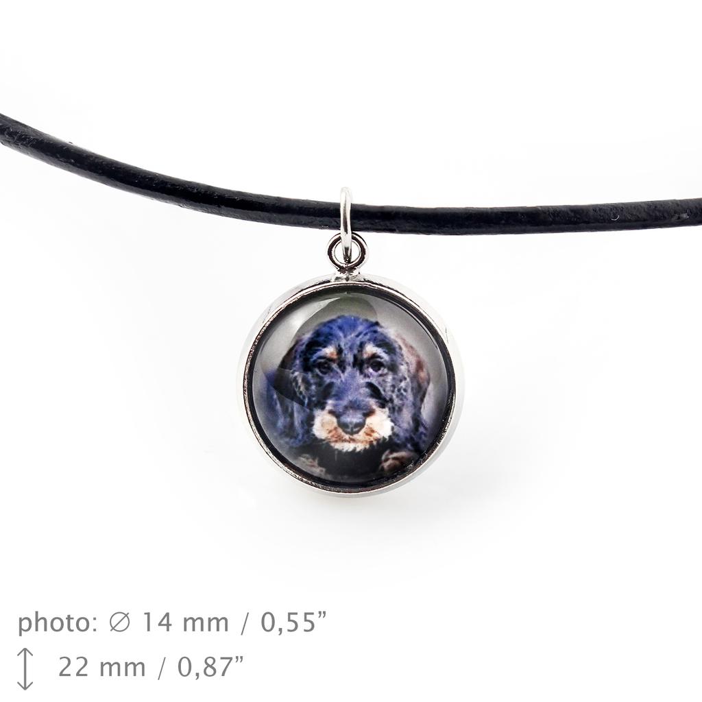 Dackel Rauhaardackel, Wiener Hund, Dachshund - Halskettenanhänger mit Ihrem Foto, handgefertigt, handgefertigter Schmuck von der Marke Art-Dog