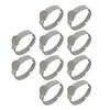 10 Stück Verstellbare Edelstahl Ringrohlinge Edelstahl Verstellbare Ringrohlinge Für DIY Schmuckliebhaber