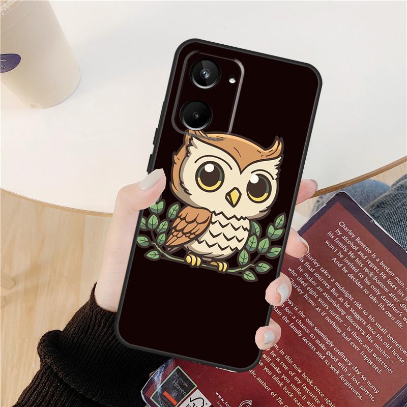 Cartoon Owl Case For Realme C55 C75 C67 C61 C53 C51 C21Y C25S 10 11 12 13 14 Pro Plus GT 6T 6 5 GT7 Pro