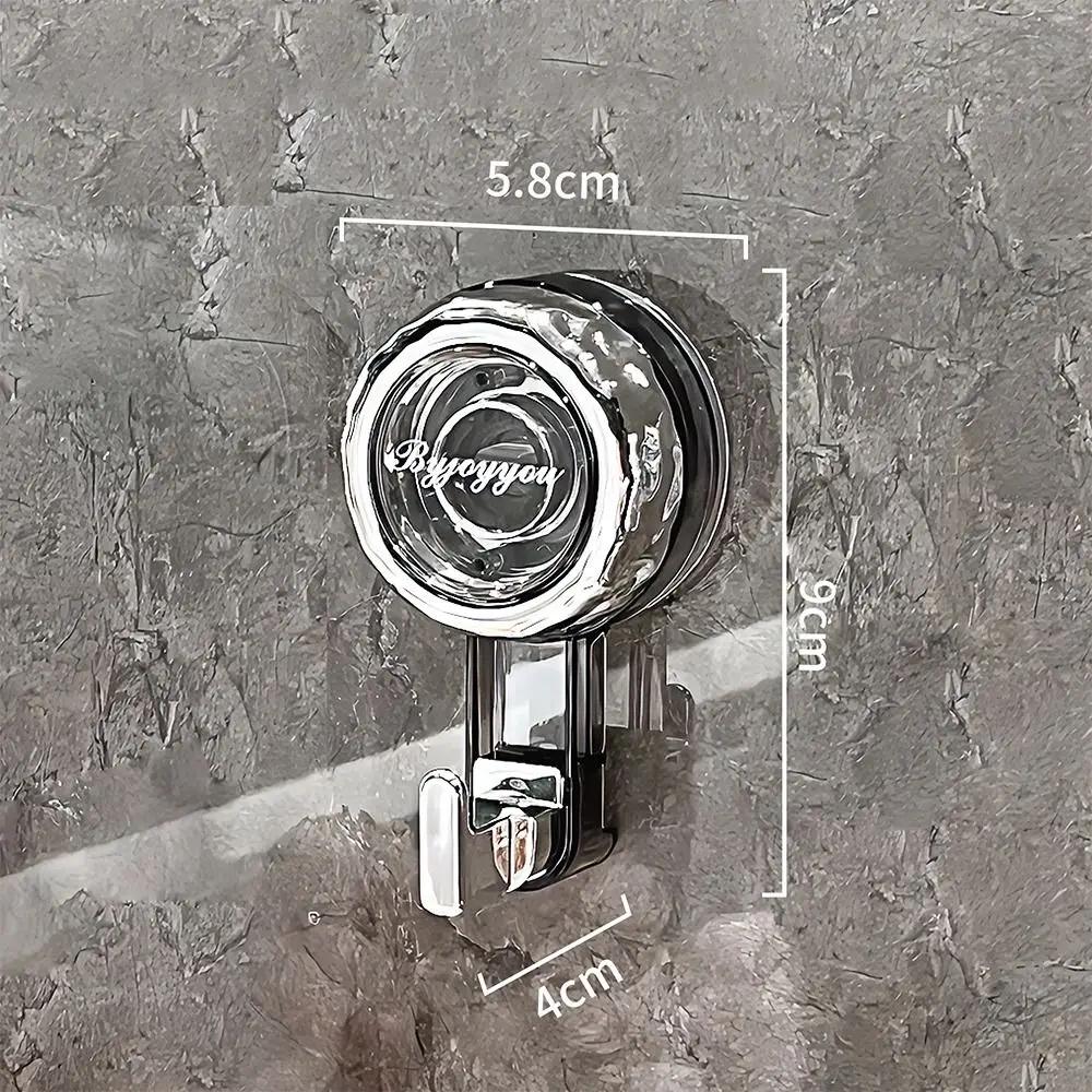 Fashion Powerful Suction Cup Hooks Vacuum Reusable Shower Hooks Heavy Duty Clothes Hook Traceless Clothes Hook