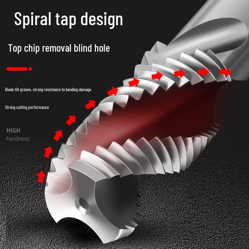 Stainless Steel Metric Taps & Screws Set: Self-Tapping, Tap Wrench, Die Stock, Spiral & Straight Flutes, M2-M24