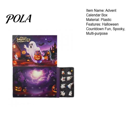 Halloween Countdown Box Adventskalender 2026, 24 Tage mit Figuren, Grusliges Feiertagsgeschenk für Kinder, Partydeko & Tägliche lustige Überraschung