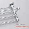 Stainless Steel Bathroom Towel Rack with Storage Shelf