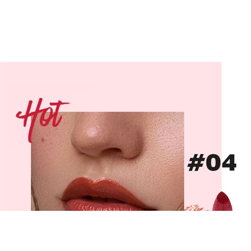 Pudaier - Shining Metallic Pearlescent Lipstick - 10 Colors