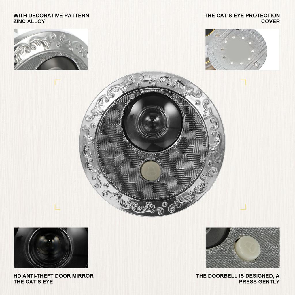 Zinc Alloy Viewer Viewer Large Angle Peephole for Home Door Accessories Office Hotel Security Door Accessories