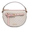 MK Emilia Monogram Heart Leather Shoulder Crossbody Bag Women Bags Pink Vanilla-White 35S1GU5C6B-640