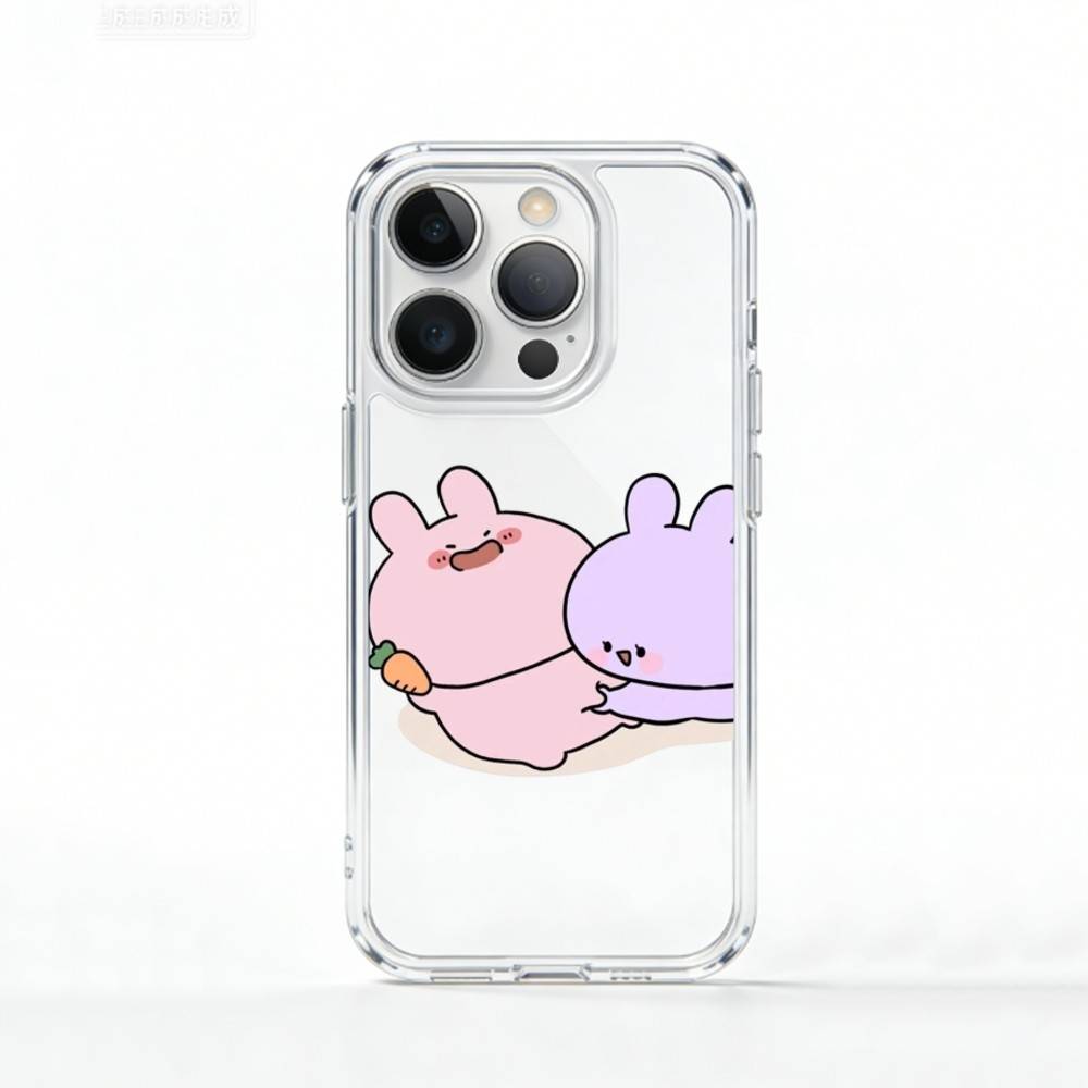 C-Cute A-Asamimichan Phone Case For iPhone 17 16 15 14 13 12 11 Mini Pro Max Plus Transparent Cover