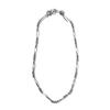 Helldorado Silver Hairpipe Bead Necklace