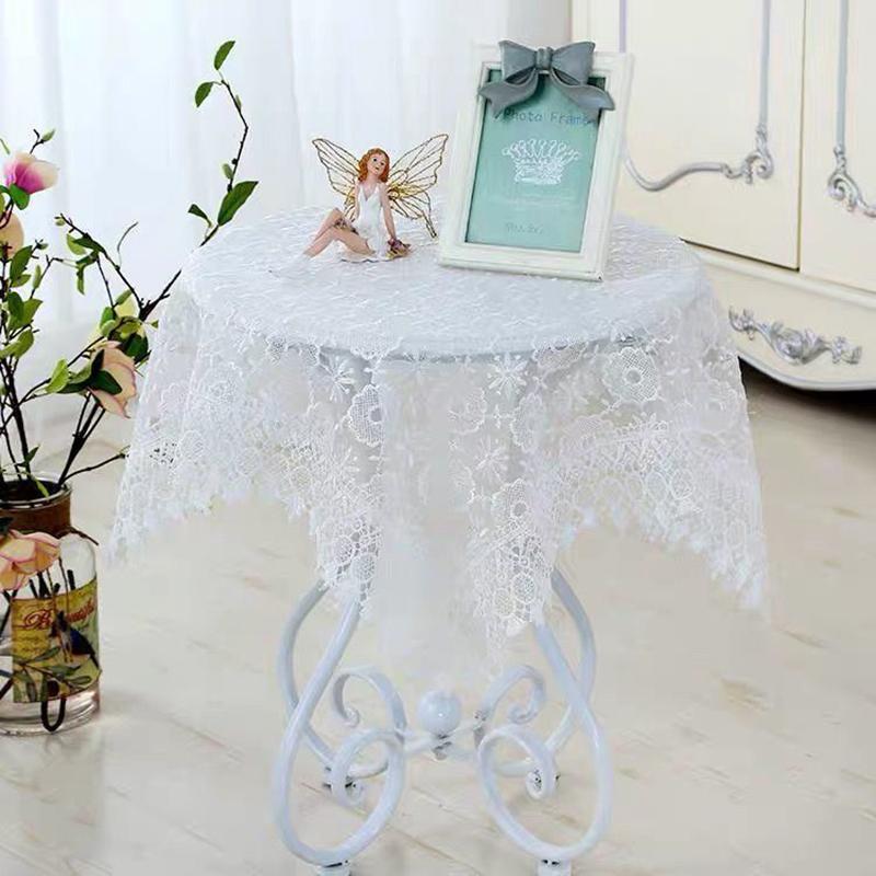 Dust-proof Cloth Hollow Lace Embroidery Multifunctional Cover Cloth Cover Towel Coffee Table Cloth Coffee Table Decoration