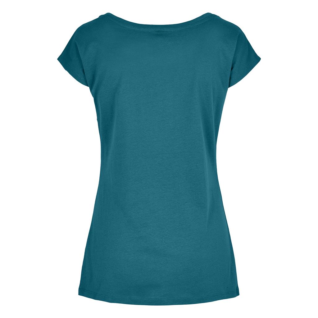 Build Your Brand Womens/Ladies Wide Neck T-Shirt