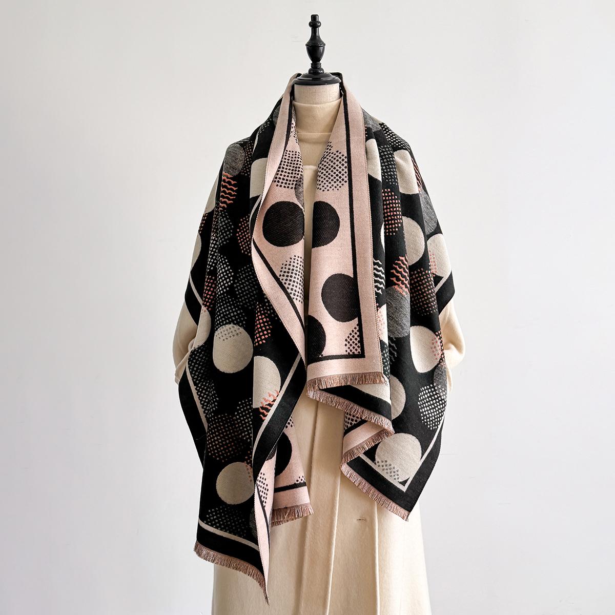 

Women S Faux Cashmere Winter Fashion Scarf Vintage Floral Printed With Tassels Soft Warm Shawl Elegant Wrap For Winter Outfits