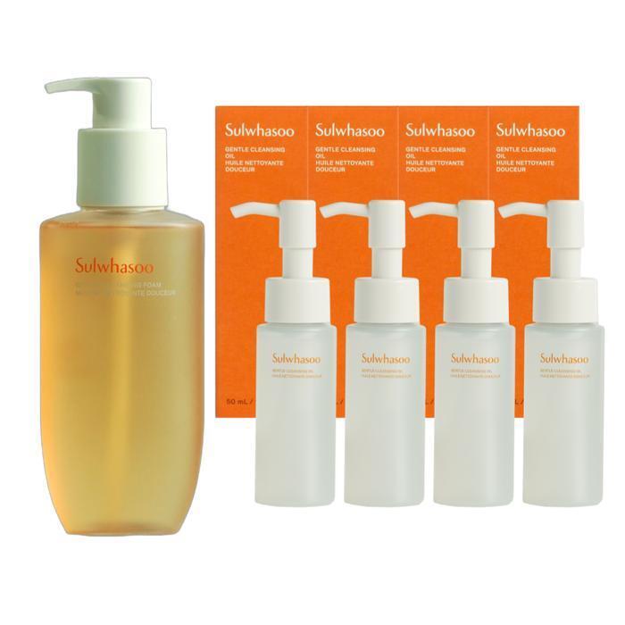 

Sulwhasoo Gentle Cleansing Foam 200ml + Cleansing Oil 200ml (50ml x 4) Special Set_sc (37675488)