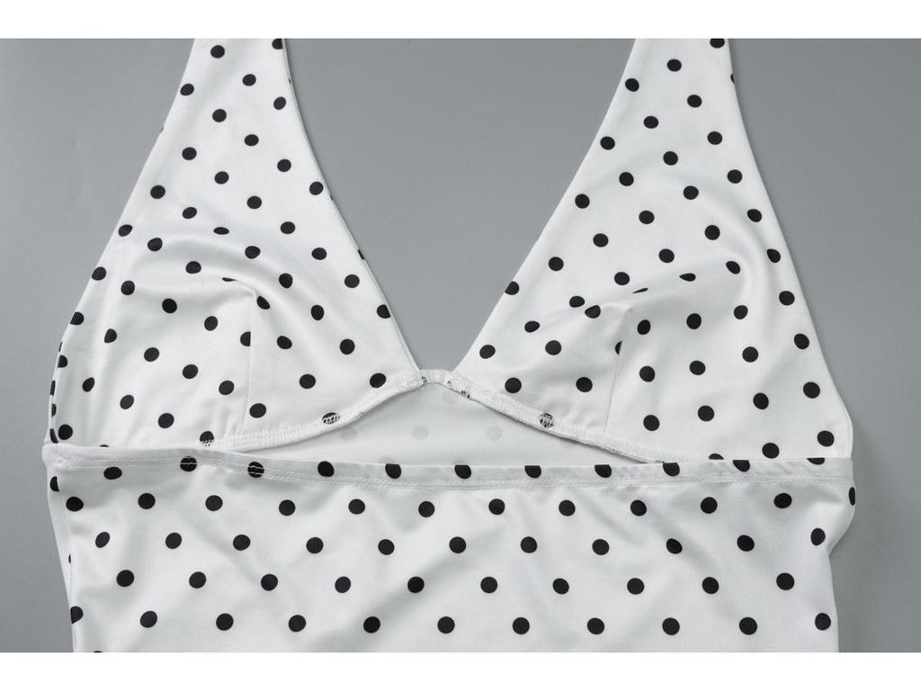 2025 Sommer Trendiges Damen Rückenfreies Neckholder Polka Dot Top