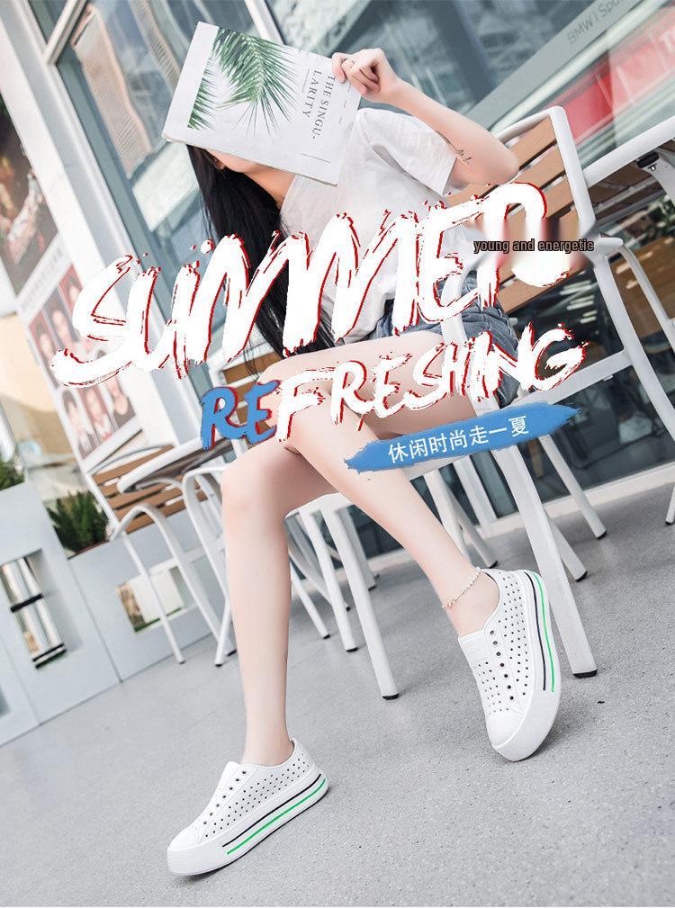 Women's Waterproof Breathable Slip-On Sandals with Thick Sole for Outdoor Summer Activities