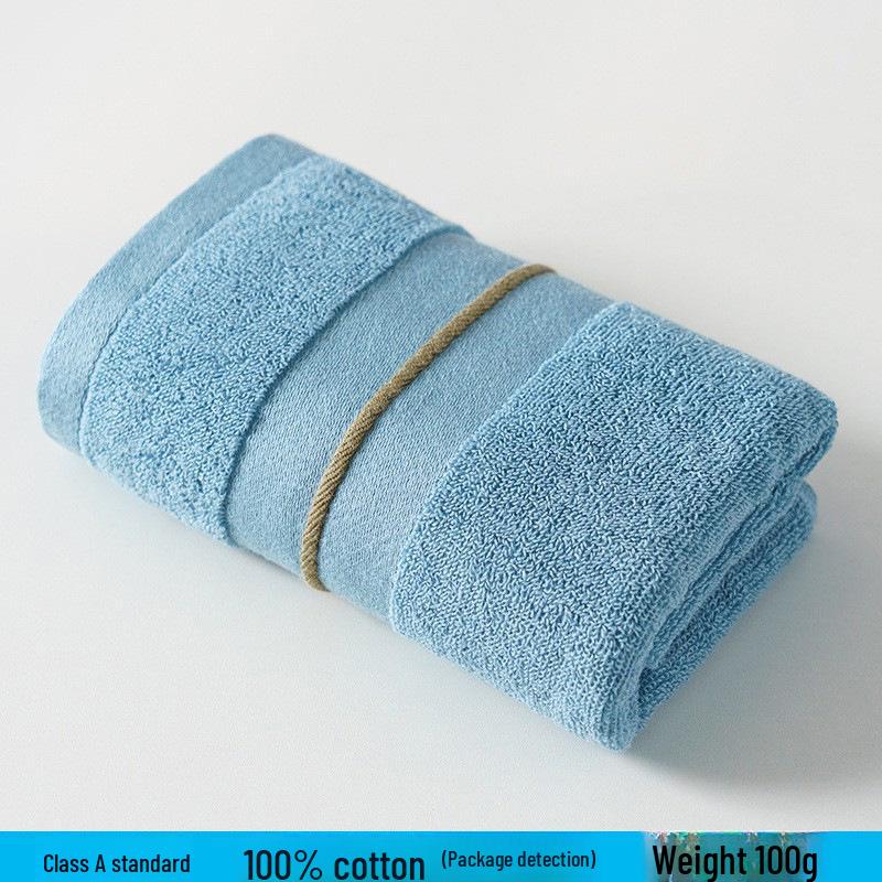 Thickened Absorbent Pure Cotton Bath Towel for Household and Face Wash