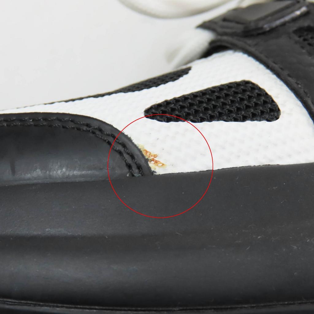 Great LOUIS VUITTON High cut sneakers Black White Women 35.5 Used