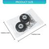 2PCS Plastic Suitcase Replacement Rollers Quiet Wheels Easy Install Assembly Practical Travel Luggage Casters