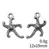 Seestern Meeres-Charms Kollektion Tier-Charms Für Strand-Thema DIY Armband Halskette Schmuckherstellung Zubehör Für