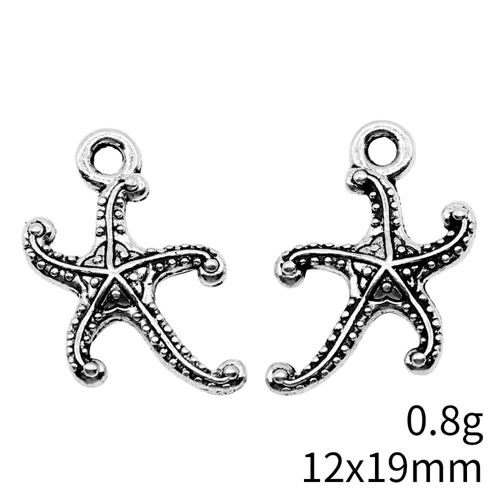 Seestern Meeres-Charms Kollektion Tier-Charms Für Strand-Thema DIY Armband Halskette Schmuckherstellung Zubehör Für