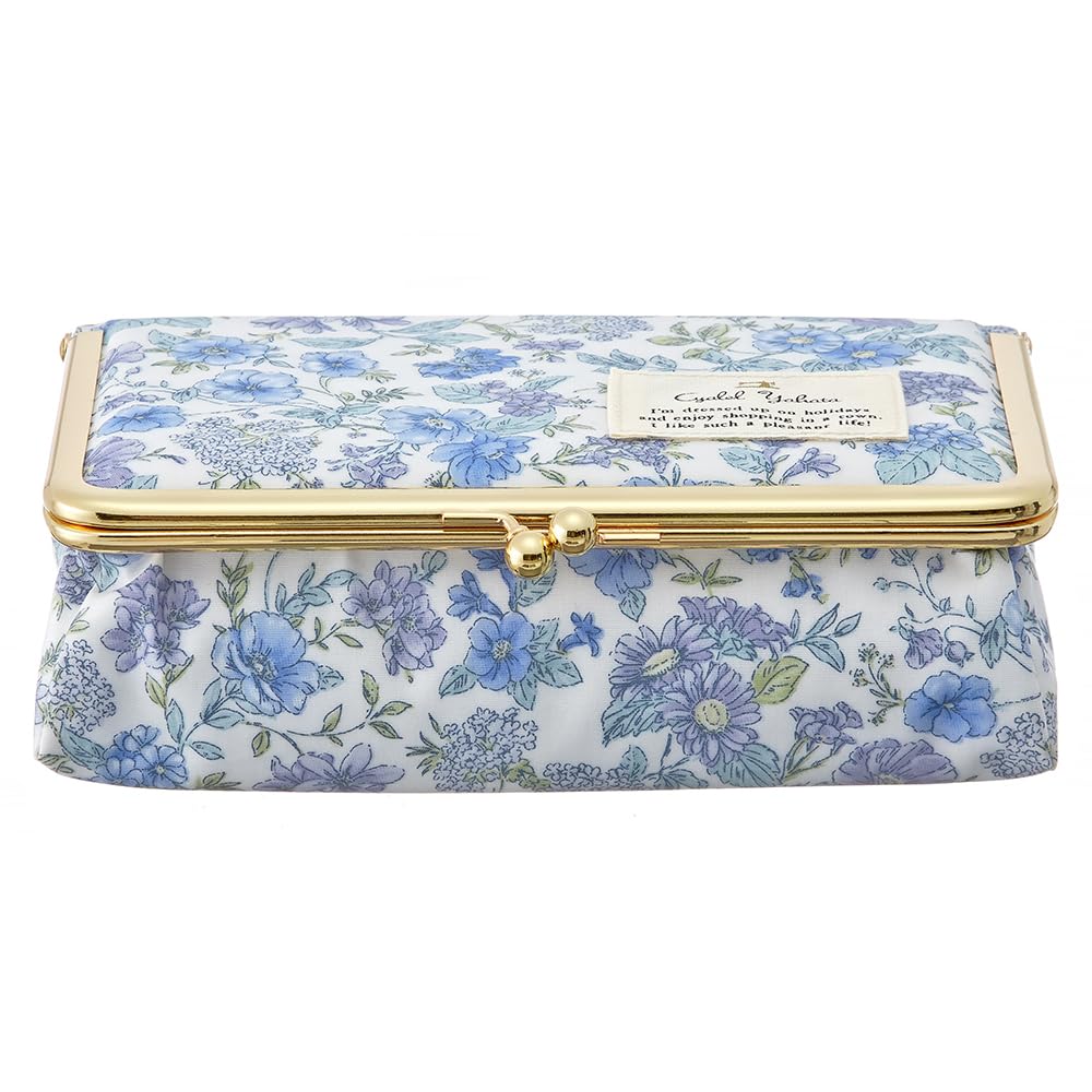 Stylish and Cute Makeup Pouch with Featuring a Clasp Closure and a Freestanding Perfect for Floral Made In Flower Marche Box-shaped Mirror, Mirror.