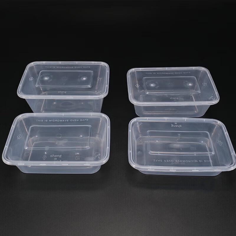 Hesdige Rectangular Disposable Takeaway Meal Boxes with Lids