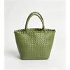 Handwoven Genuine Leather Tote Bag Women Large Capacity Casual Shoulder Handbag In Soft Full-Grain Cowhide