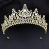 Luxury Flower Crystal Tiaras and Crowns for Bride Women Elegant Bridal Wedding Crown Hair Jewelry Party Prom Accessories