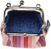 Maeda Senko Goshiki Hanpu-do [KYOTO JAPAN] 1.8-square coin purse, five-color stripes, pink