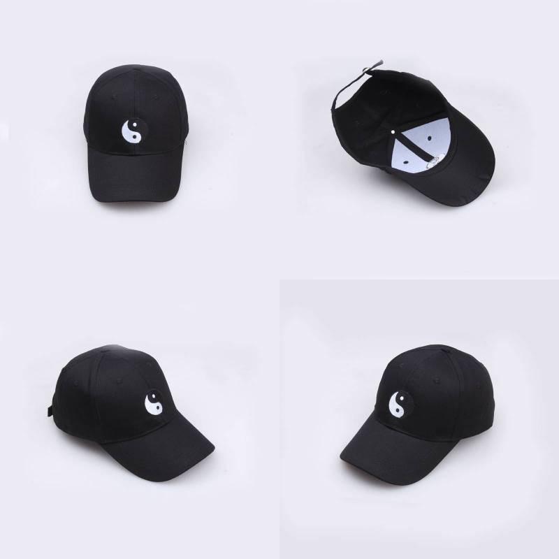 Chi Bagua Tai Pattern Embroidered Baseball Cap Outdoor Sports Casual Hat Men
