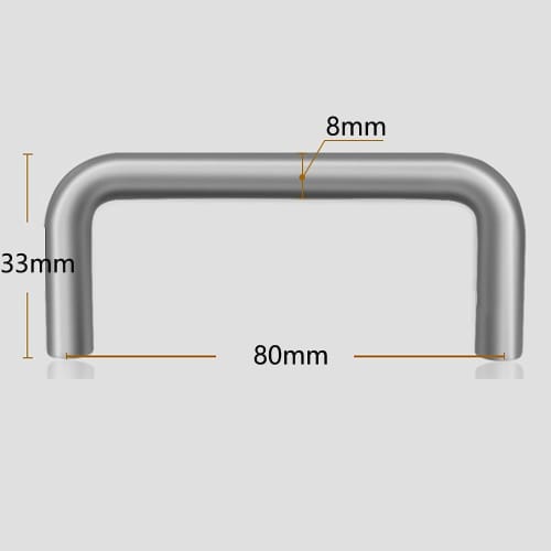 Stainless Steel Drawer Handles, Cabinet Pulls, Cupboard Handles, Drawer Parts, Set of 5 with Screws, 88mm