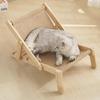 Katten Sisal Loungestoel Sisal Krabpaal Verhoogd Bed Katten Hangmat Verwijderbaar Sisal Kussen Verstelbaar Voor Binnenkatten Alle Seizoenen