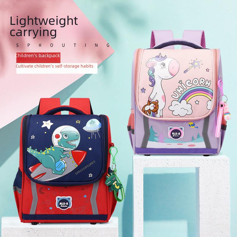 Large Capacity Waterproof Unicorn Cartoon Canvas Backpack For Kids With Breathable Design