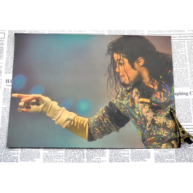 Michael Jackson Retro Classic Kraft Paper Poster for Living Room, Bedroom, or Bar Decor