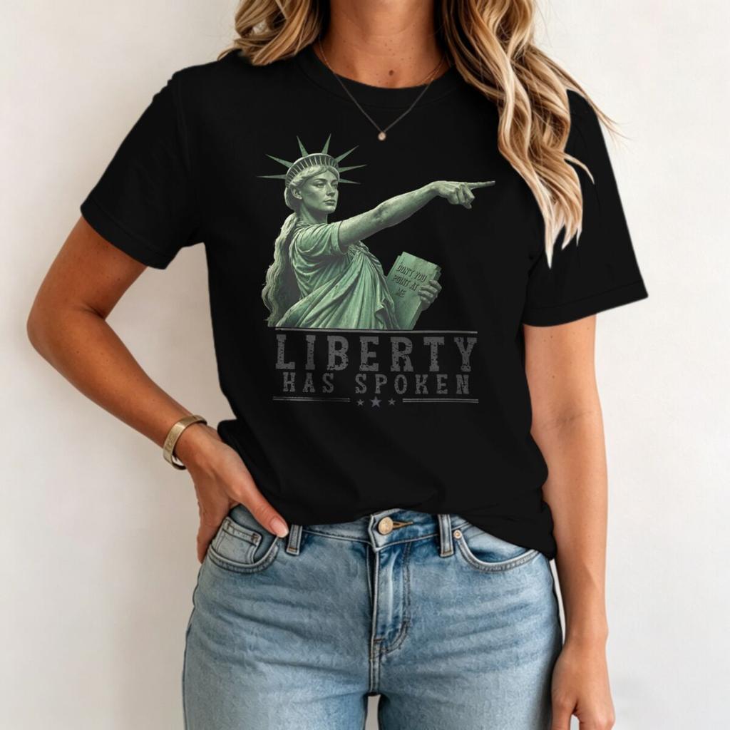 Liberty Has Spoken Print T Shirt Unisex Unisex Vintage Short Sleeve Humor Tshirts