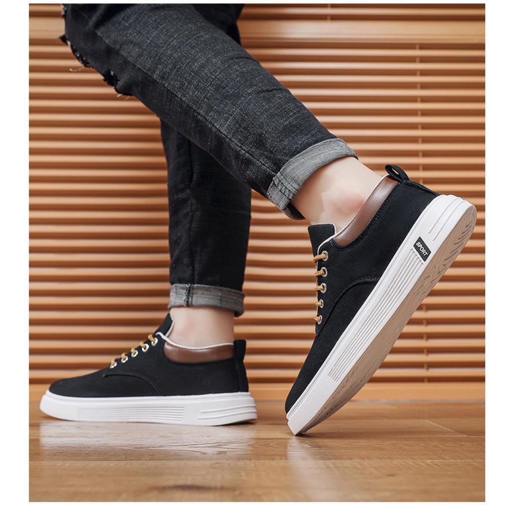 Spring New Breathable Men's Canvas Shoes, Casual Men's Shoes Student Shoes, Youth Tide Board Shoes Hong Kong Style Cloth Shoes