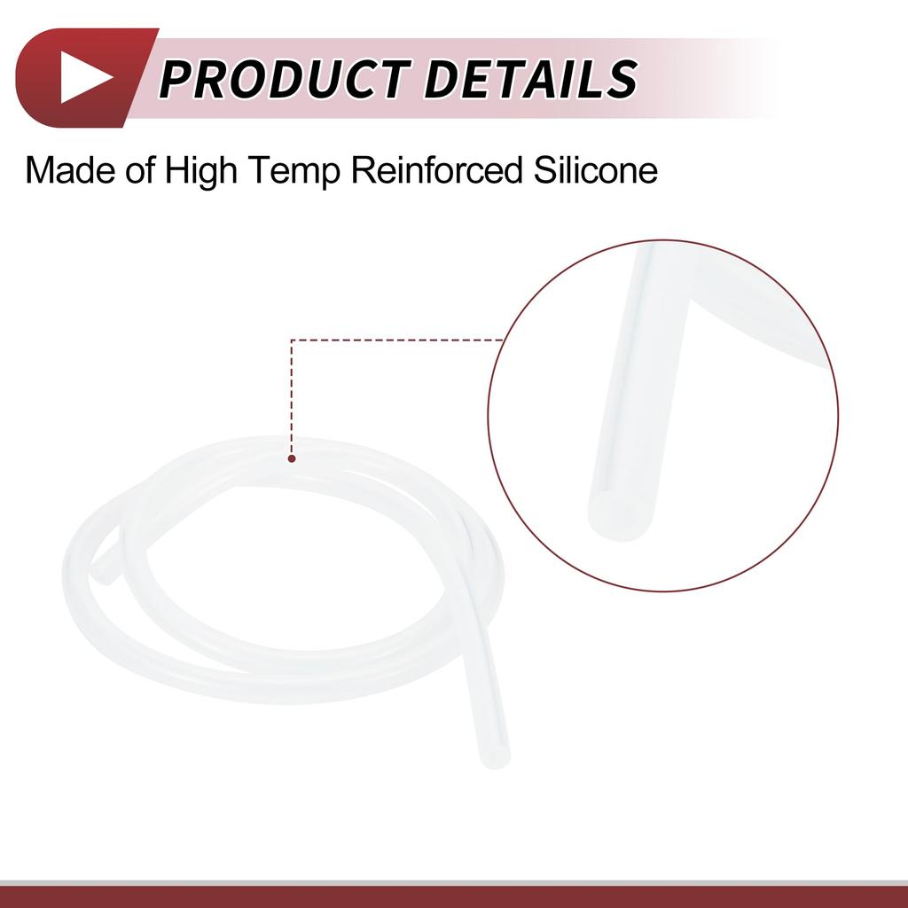 HEROFFIX Wąż próżniowy powietrzny i silikonowy wysokotemperaturowy samochodowy przewód próżniowy 3,3 stopy