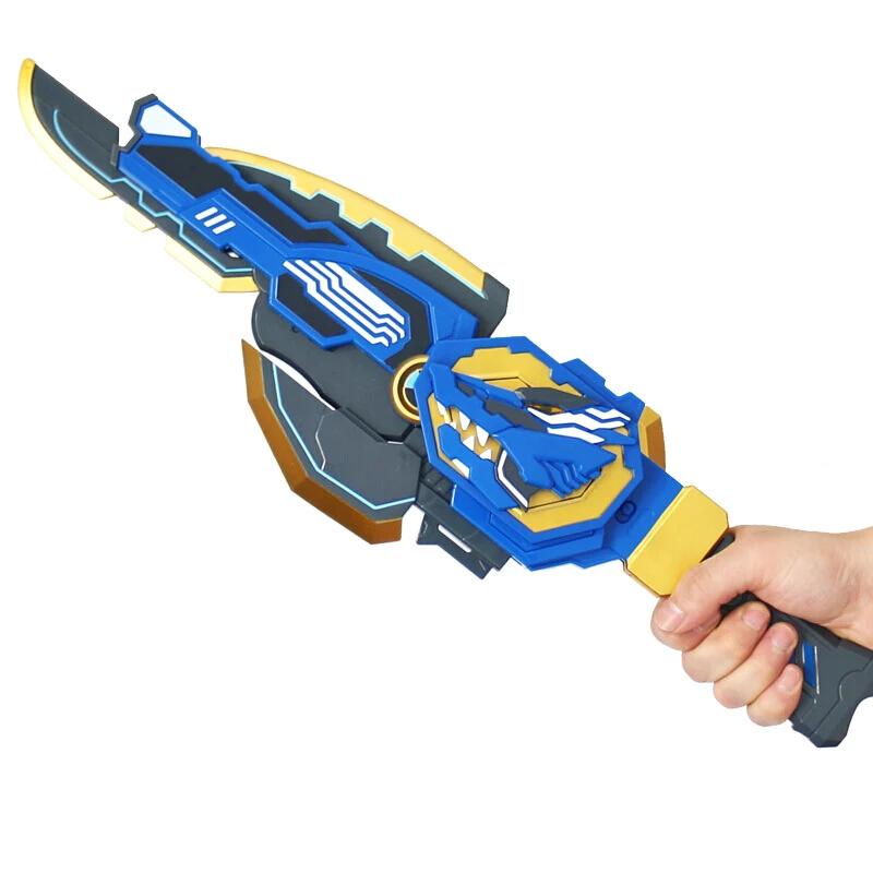 Drei Modi Mini Force Transformationsschwert Spielzeug mit Sound und Licht Actionfiguren MiniForce X Deformationswaffe Spielzeug