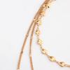 Temperament multi-layer love chain pearl can be opened peach heart pendant necklace female ins wind