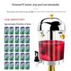 Stainless Steel Transparent Beverage Dispenser for Milk Tea & Fruit Juice