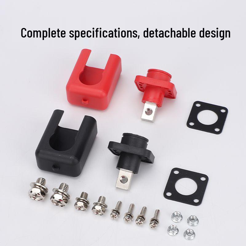 150A Pure Copper High-Current Wall-Through Wiring Post for Photovoltaic Lithium Battery Storage Terminal