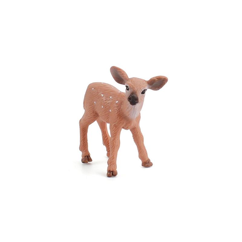 1pcs Animal Statue Small Whitetail Deer Solid Decoration Christmas Desktop Decoration Gift