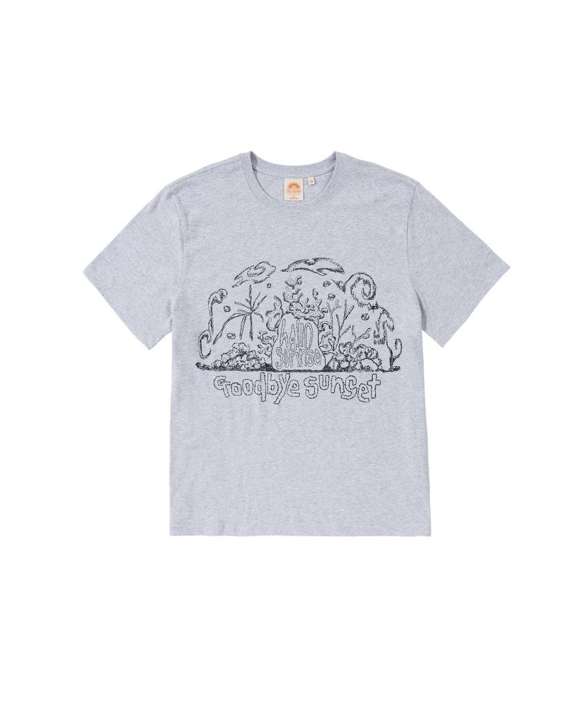 HELLO SUNRISE Hs X Etcblank Under The Sea Tee_3% Gray