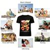 Hip Hop Style Crown Bear Print T-Shirt Unisex Casual Loose Crewneck Top Streetwear Pure cotton T-shirt