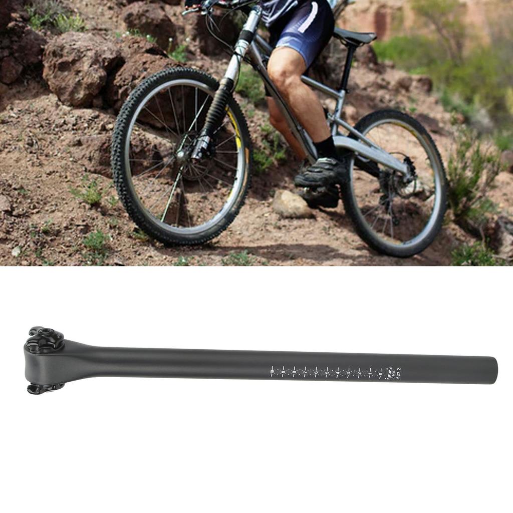 Bike Stpost Carbon   Lightweight Shock Absorption Bike Sting Accessories Black Gray Silver Matte